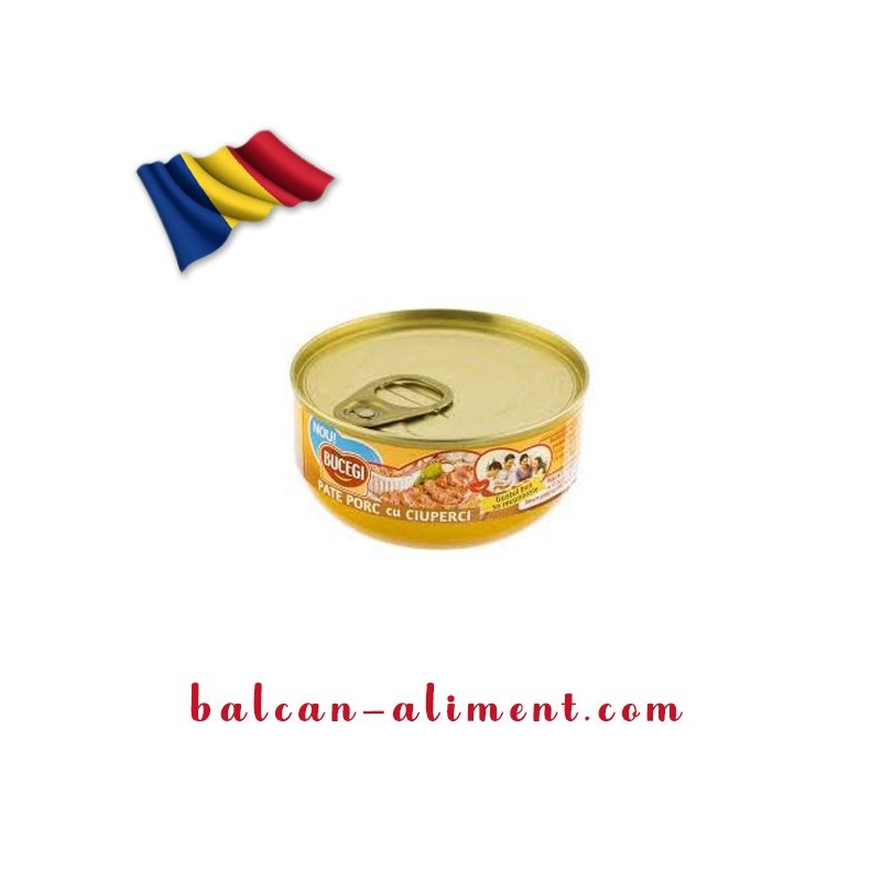 BUCEGI PATE PORC CU CIUPERCI 120 GR