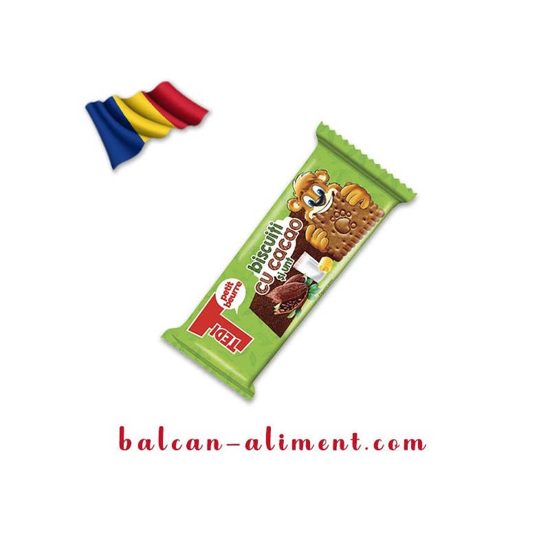 TEDI BISCUITI CU UNT SI CACAO  50 GR