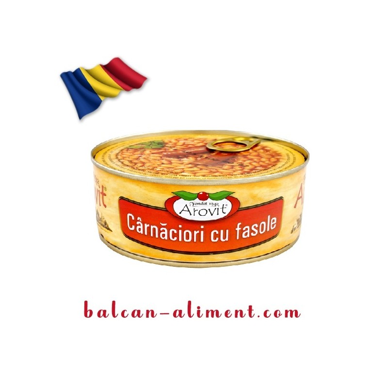 AROVIT CARNACIORI CU FASOLE 300 GR