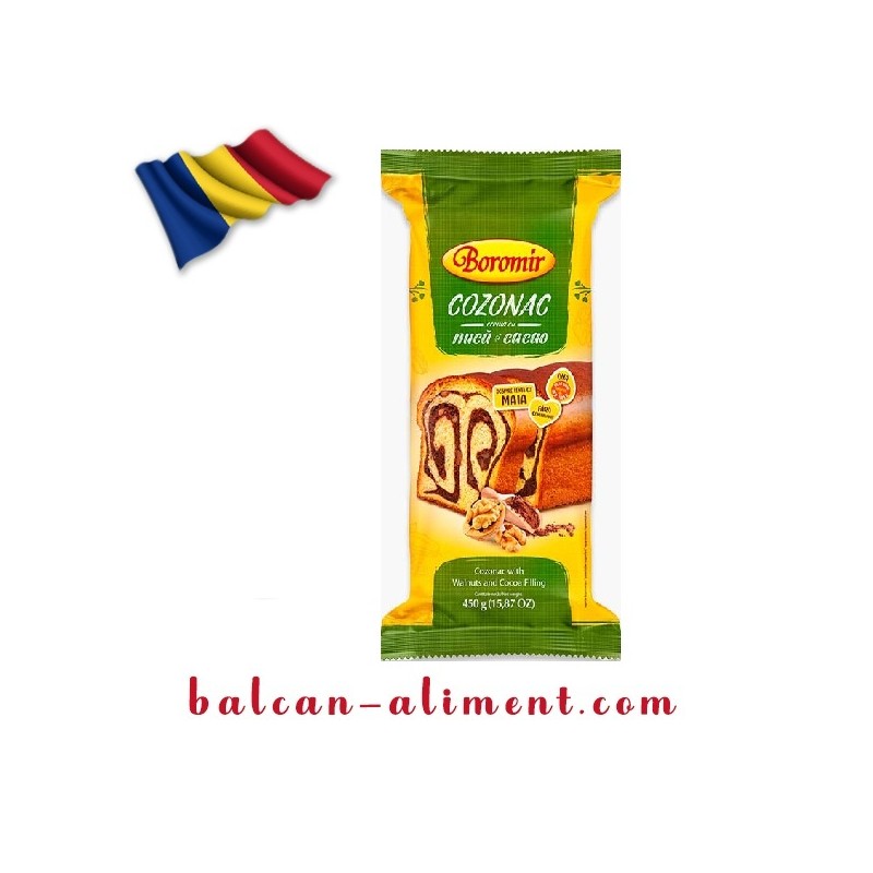 BOROMIR COZONAC CREMA NUCA CACAO 450 GR