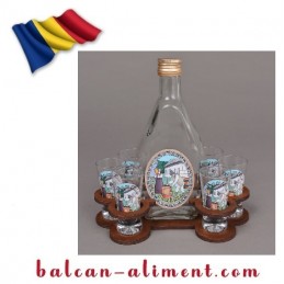 SET 6 PAHARE TUICA CU STICLA