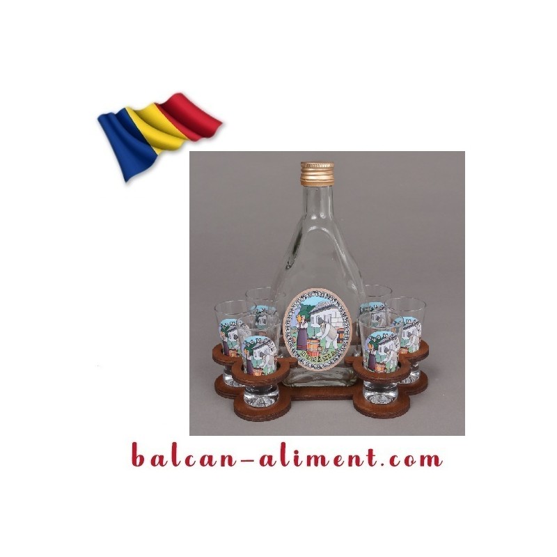 SET 6 PAHARE TUICA CU STICLA