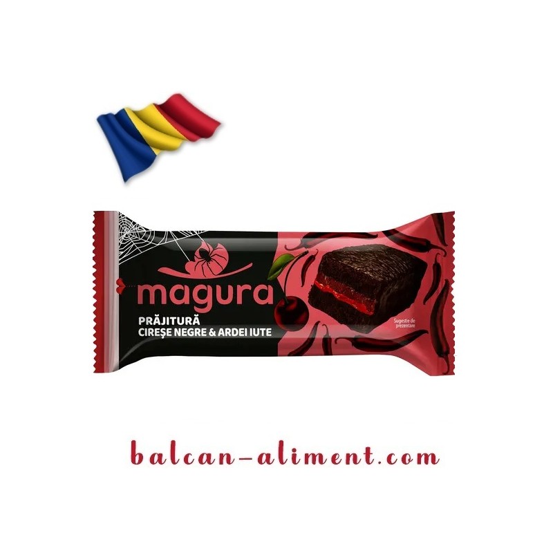 MAGURA PRAJITURA CIRESE NEGRE SI ARDEI IUTE 35 G (24)