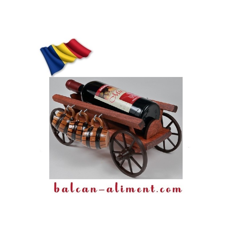 CARUTA + STICLA VIN + 6 BUTOIASE CERAMICA