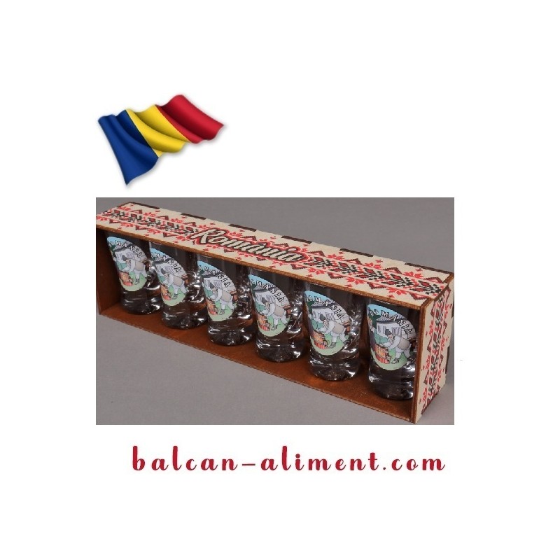 SET 6 PAHARE TUICA FARA STICLA