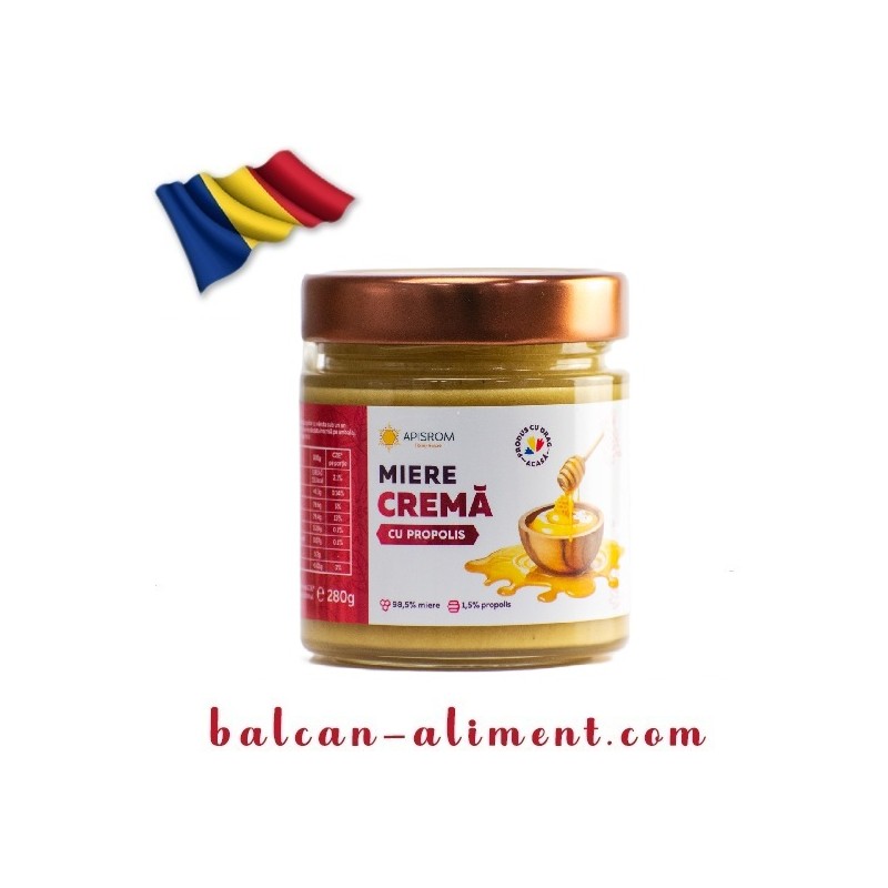 APISROM MIERE CREMA CU PROPOLIS 280 G (6)