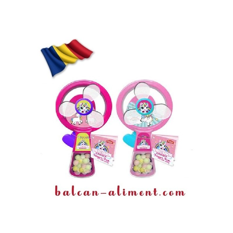 LOLLIBONI UNICORN HANDY FAN WITH CANDY 5GR