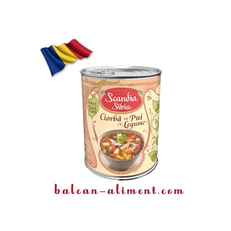 SCANDIA CIORBA DE PUI CU LEGUME 400GR