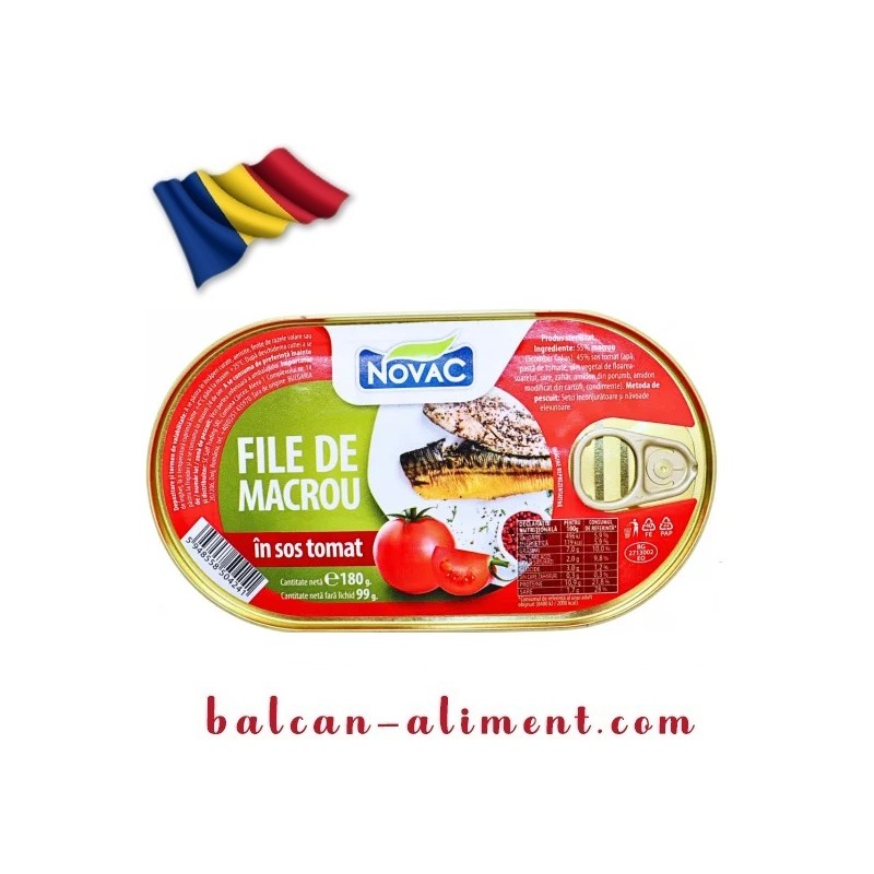NOVAC FILE MACROU SOS TOMAT 170 GR