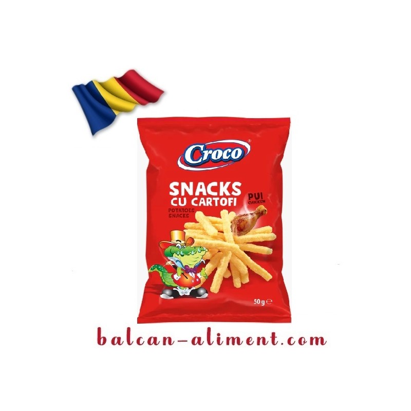 CROCO SNACK CARTOFI CU PUI 50 G (14)