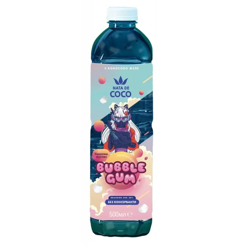 QUEEN NATA DE COCO BUBBLE GUM 500 ML