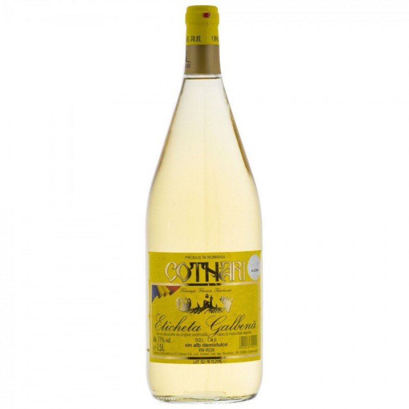 COTNARI ETICHETA GALBENA ALB DD 1.5 L 