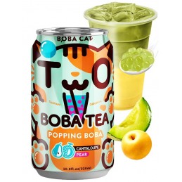 DRINK BOBA CAT CANTALOUPE...