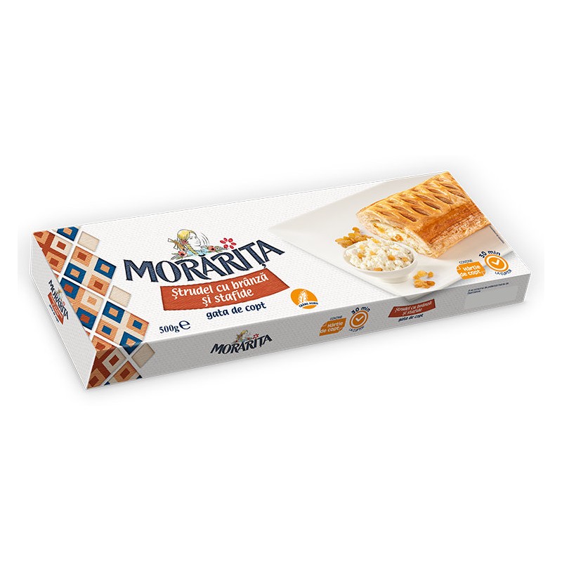 MORARITA STRUDEL BRANZA SI STAFIDE 500 GR CONGELAT 