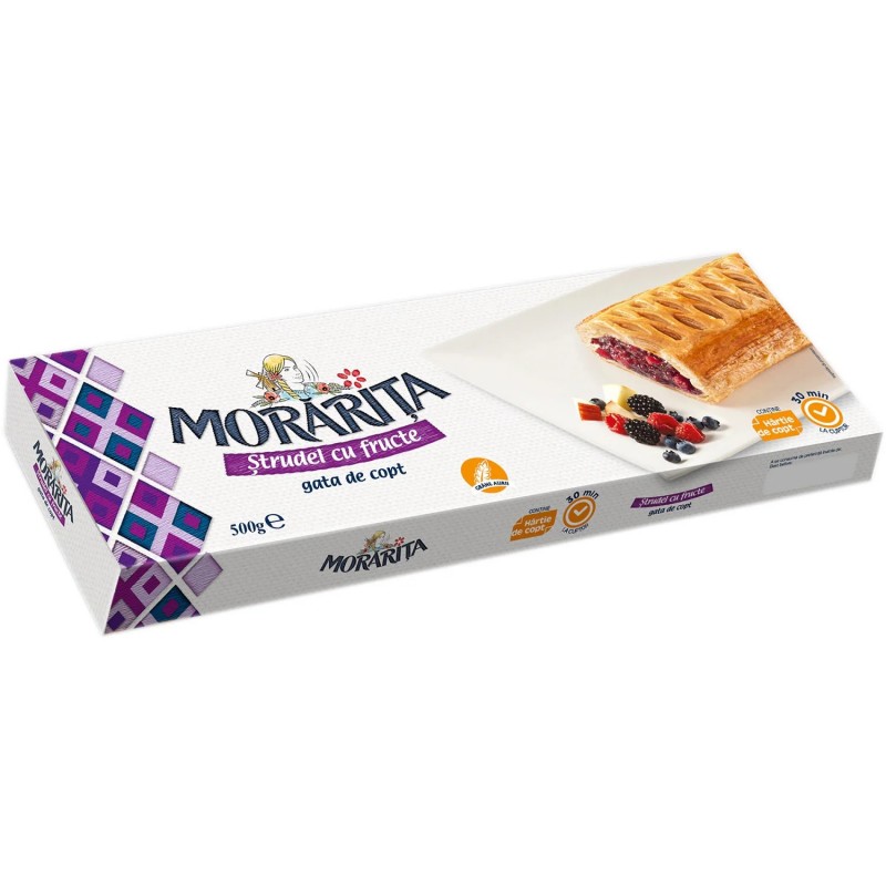 MORARITA STRUDEL CU FRUCTE 500 GR CONGELAT 