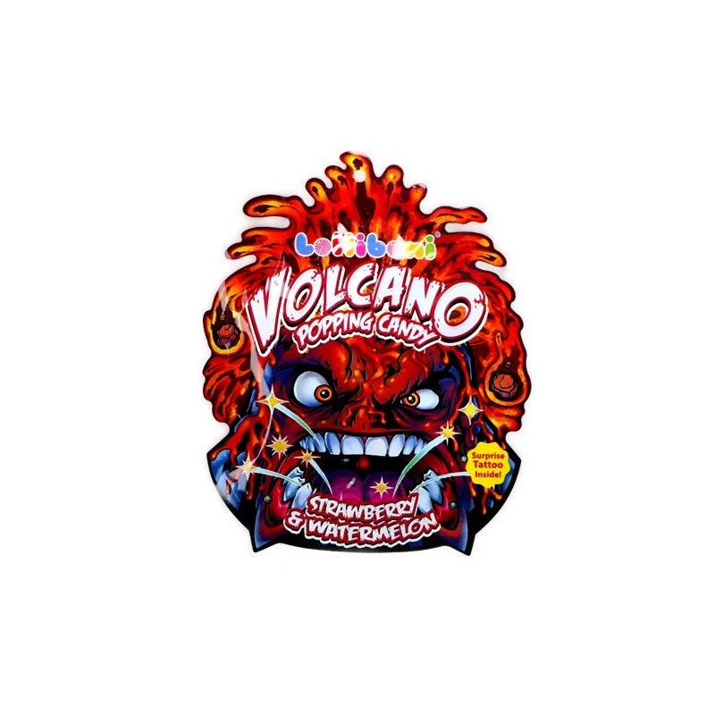 LOLLIBONI LAVA BOOM POPPING CANDY 18 GR CAPSUNI PEPENE