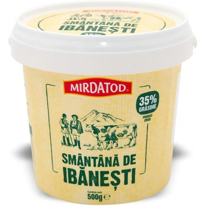 IBANESTI SMANTANA PASTEURIZATA 500 GR (35%) PRODUS CRUD