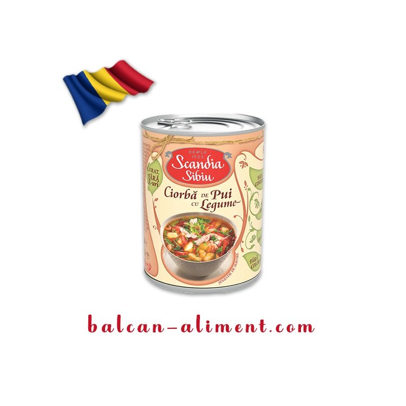 SCANDIA CIORBA DE PUI CU LEGUME 400 GR