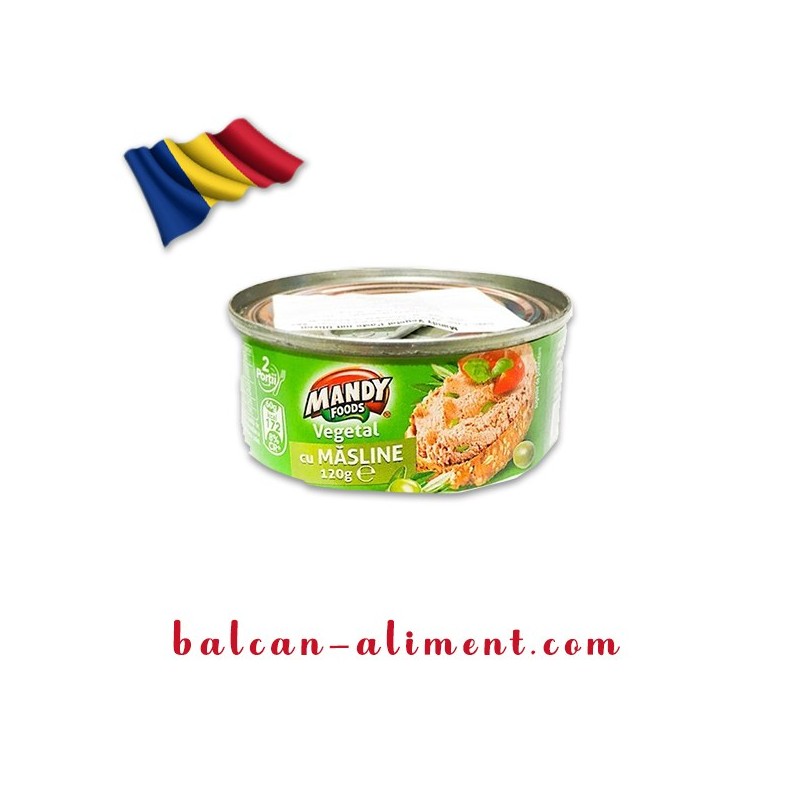 MANDY PATE VEGETAL CU MASLINE 120 GR