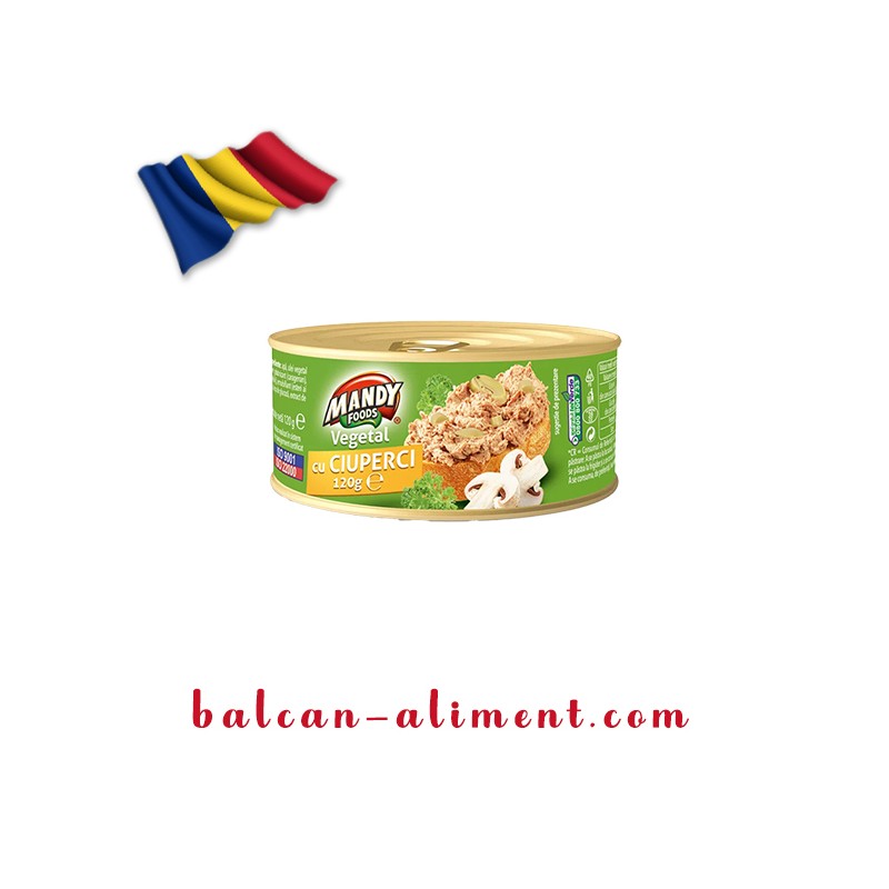 MANDY PATE VEGETAL CIUPERCI 120 GR