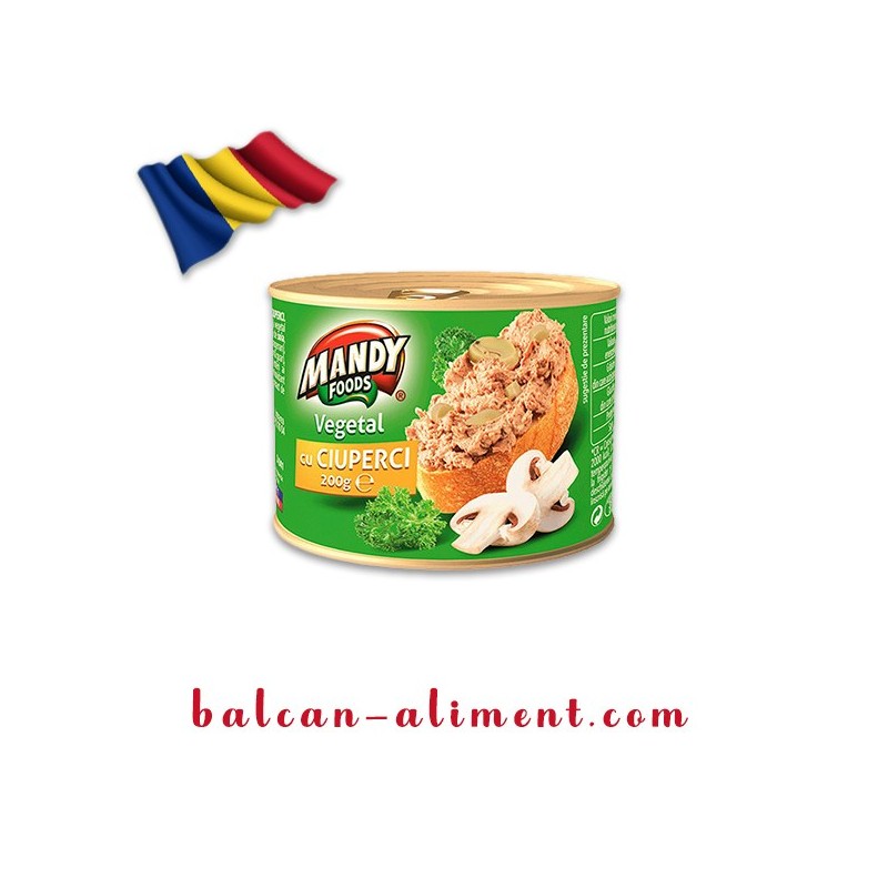 MANDY PATE VEGETAL CIUPERCI 200 GR