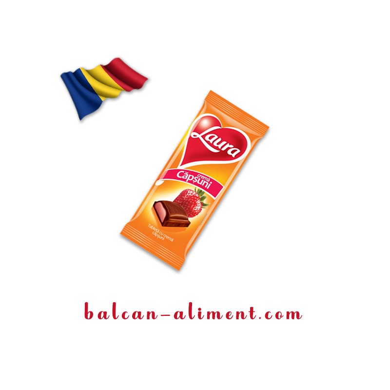 LAURA TABLETA LAPTE CAPSUNI 92 G
