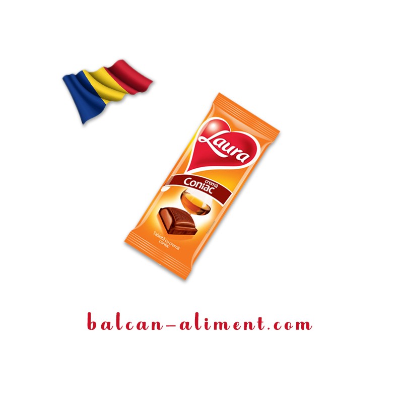 LAURA TABLETA LAPTE CONIAC 92 G